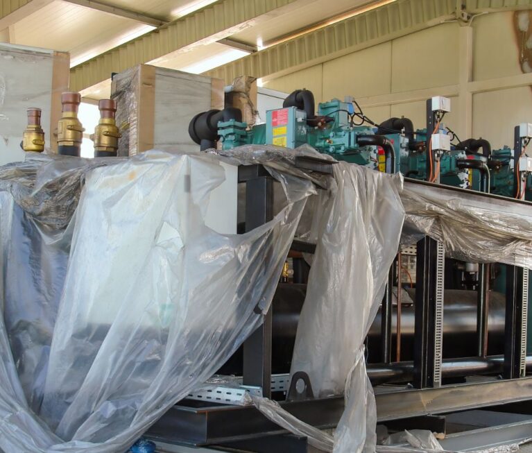 equipment inside a storage facility in Texas